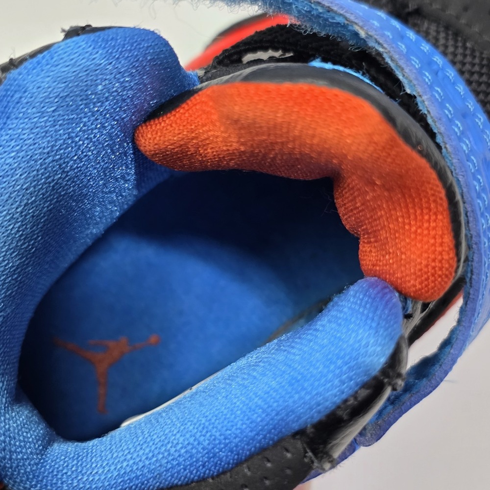 Jordan Flight 45 High Shoes TD Toddler Size 4C Black Blue Red 599903-027 Baby - Picture 9 of 11